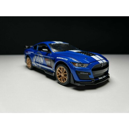 Машинка металлическая Ford Mustang Shelby 1:24, Коллекционная модель для взрослых, Игрушечный автомобиль с звуковыми и световыми эффектами для детей