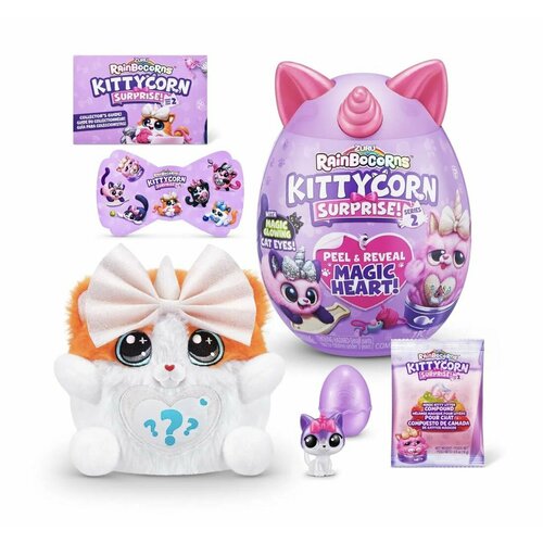 Игровой набор в ассортименте сюрпризы в яйце Zuru Rainbocorns Kittycorn Surprise S2 игровые наборы zuru игровой набор rainbocorns сюрприз в яйце kittycorn surprise