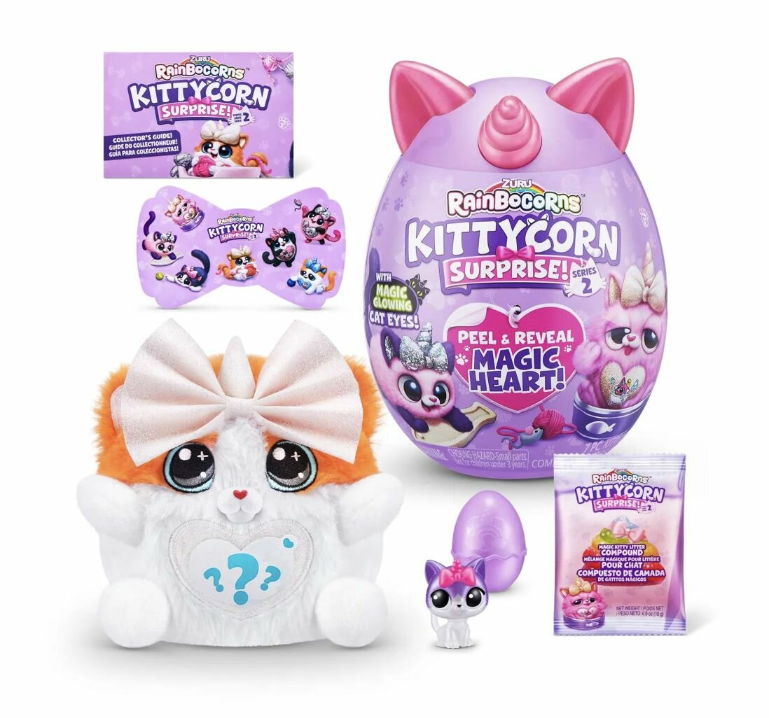 Игровой набор в ассортименте сюрпризы в яйце Zuru Rainbocorns Kittycorn Surprise S2