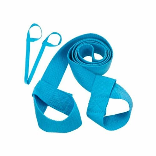 фото Ремень-переноска для коврика yogastuff, 150х4 см, голубой