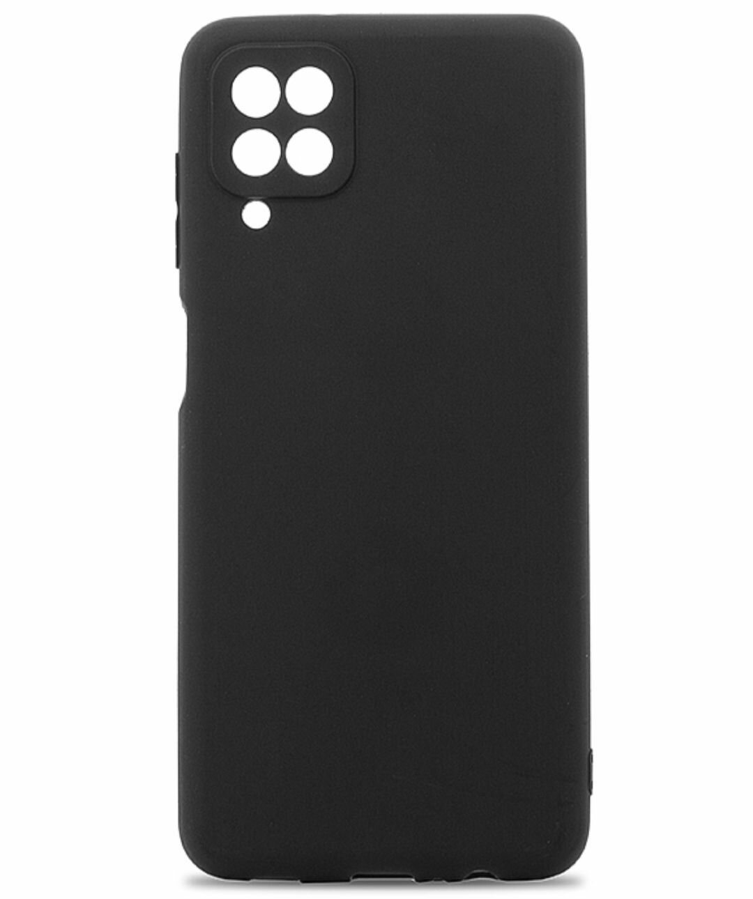Samsung Galaxy A12 / M12 A 12 M 12 ( Самсунг А12 А 12 М 12 ) Силиконовый чёрный чехол с защитой камеры.