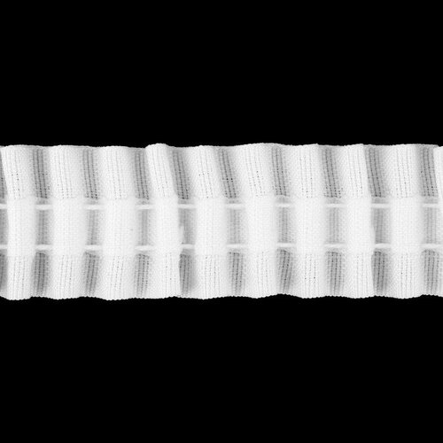 Шторная лента фиксированная сборка, матовая, 3 см, 50 ± 1 м, цвет белый шторная лента 3 см 3 ± 1 м цвет белый