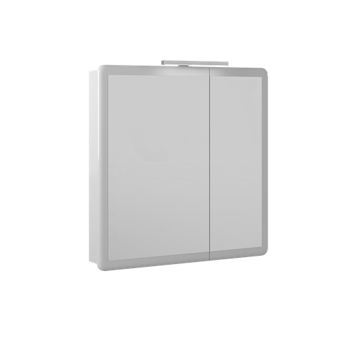 Шкаф навесной зеркальный из ДСП и МДФ Эстель шнз28-80
