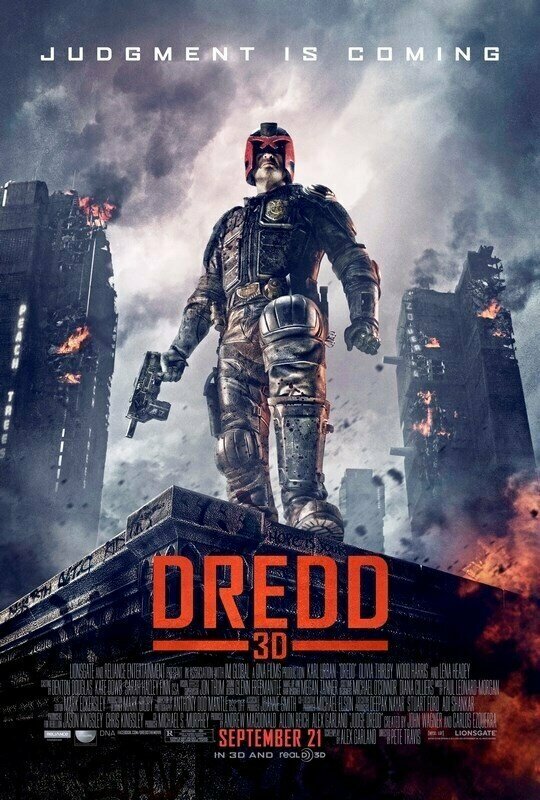 Плакат, постер на бумаге Судья Дредд 3D (Dredd), Пит Трэвис. Размер 21 х 30 см