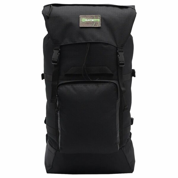 Рюкзак туристический, 40 л, отдел на стяжке, 3 наружных кармана, цвет чёрный
