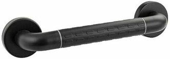 Поручень-ручка прямой, универсальный/ Поручень опорный для ванной комнаты 954/ черный из нержавеющей стали