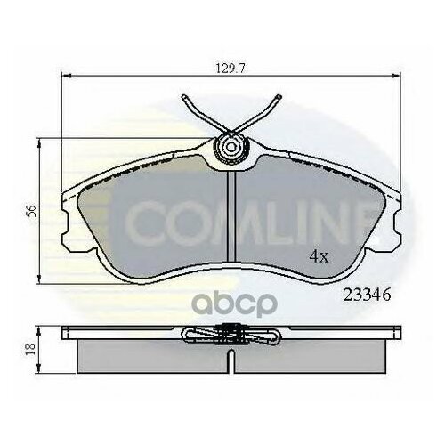 Комплект передних тормозных колодок Comline CBP0892