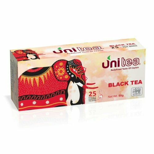 UNITEA Чай черный, 25 пакетиков/