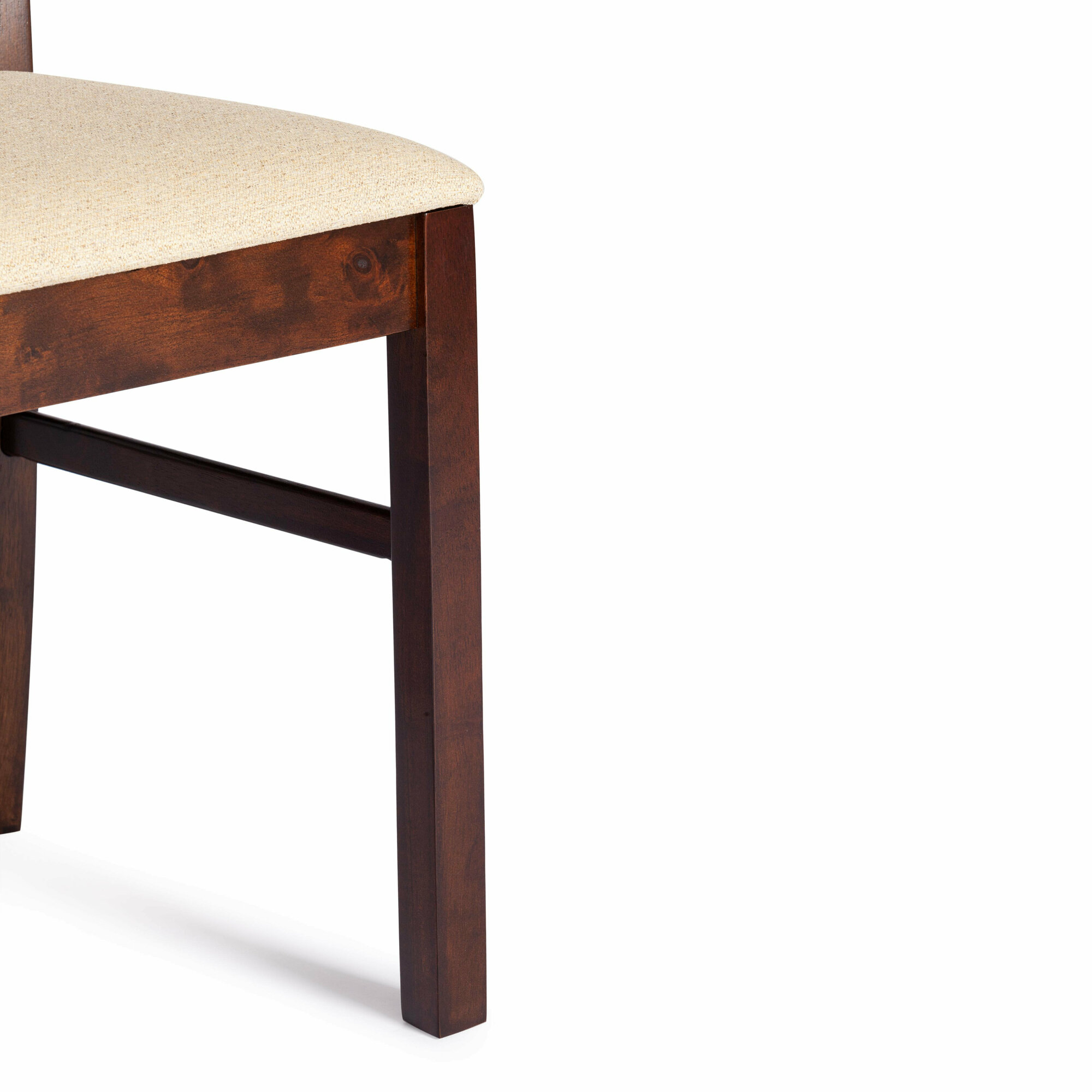 Комплект стульев со спинкой для кухни с мягким сиденьем TetChair Hermes, массив, ткань - фото №9