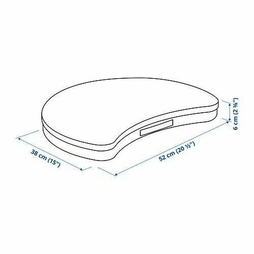 Подставка для ноутбука IKEA 52x38 темно-серый Икеа OJULF