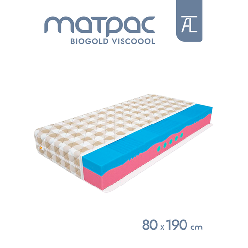 Матрас BioGold Viscoool BioLife Mr.Mattress, 80х190 см