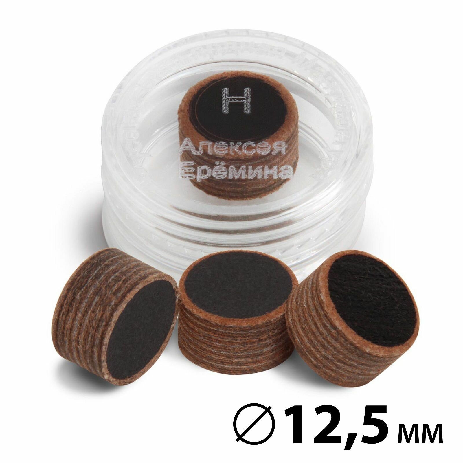 Наклейка для кия многослойная А. Ерёмина РБМ Пирамид 12,5мм Hard, 1шт.