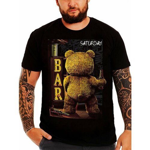 Футболка Romax Tex, хлопок, размер 58, черный, желтый