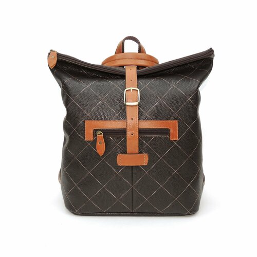 фото Рюкзак kalinovskaya, фактура зернистая, коричневый