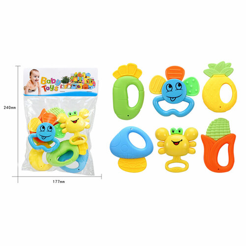 Погремушки для новорожденных Baby Toys / 6шт в наборе