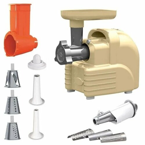 Электрическая мясорубка М6302 Аксион в стиле ретро 3 в 1 мясорубка овощерезка соковыжималка 1344000₽