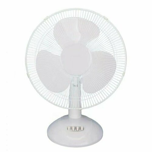Вентилятор настольный 40W 220V диаметр решетки 28 см белый 359900₽