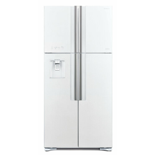 Холодильник Hitachi R-W660PUC7 GPW белое стекло двухкамерный 15675200₽