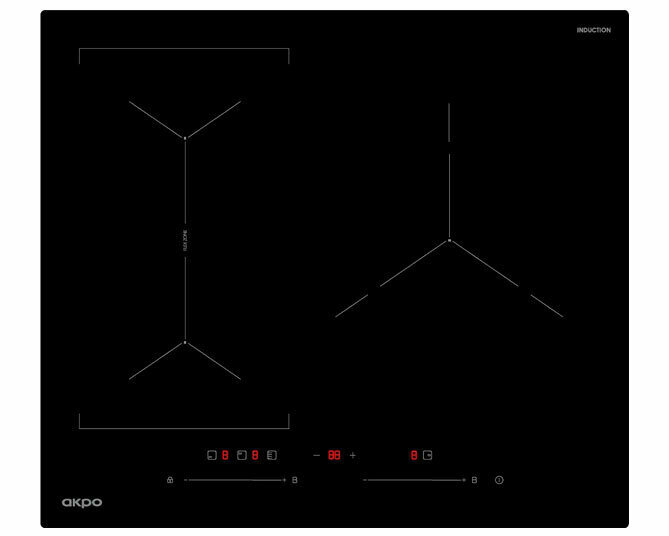 Встраиваемая индукционная варочная панель Akpo PIA 6093119FZ BL