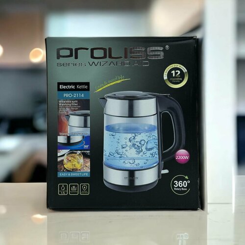 Чайник стеклянный электрический 2114 17л 2550₽