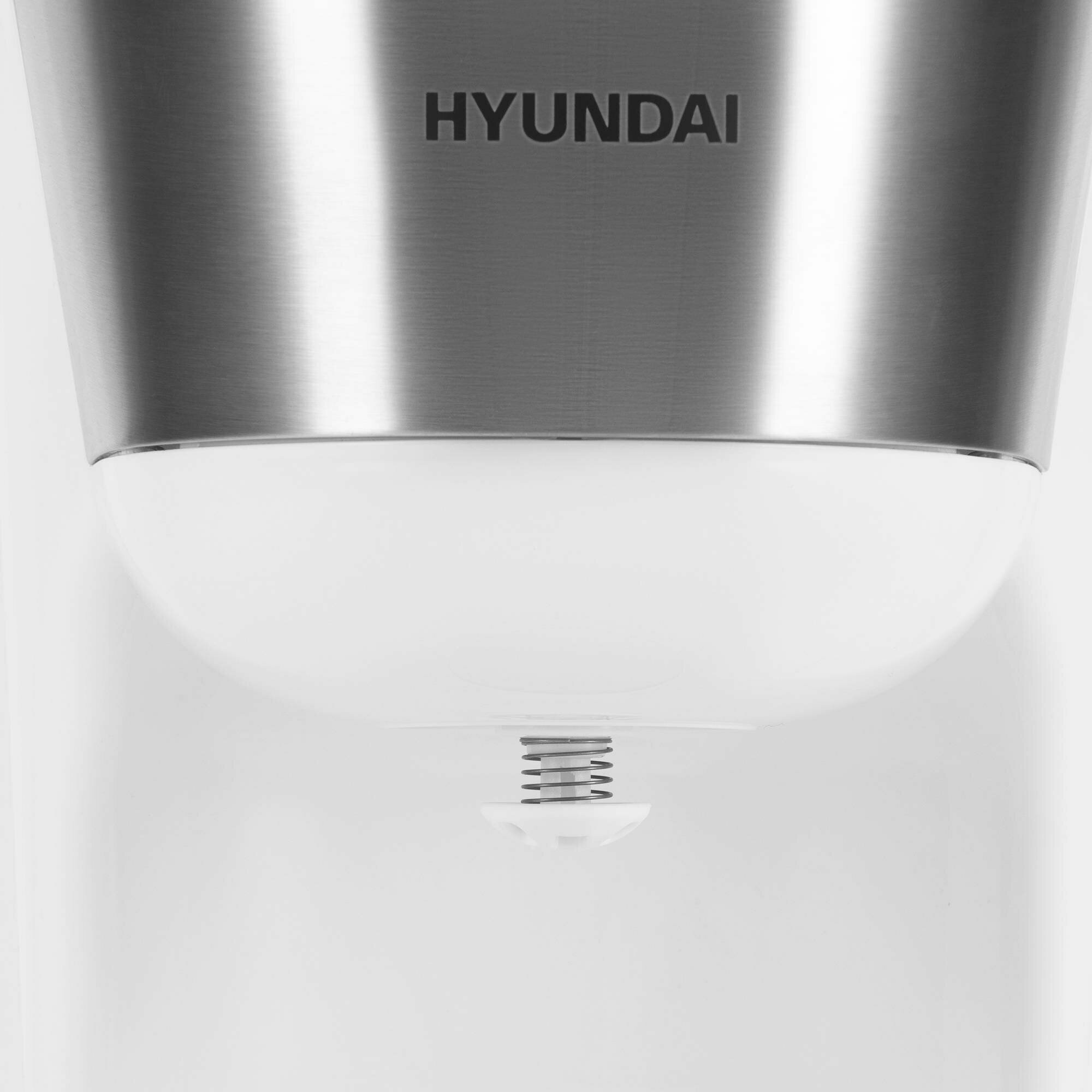 Кофеварка Hyundai HYD-1214, капельная, белый / серебристый - фотография № 5
