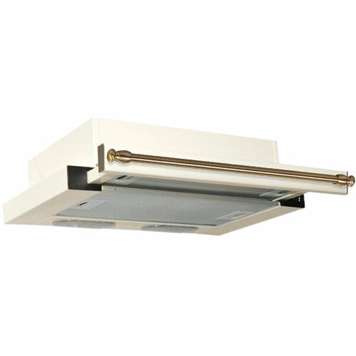 Вытяжка встраиваемая выдв блок Интегра 60 топленое молокорейлинг бронза 400куб 2ск 840000₽