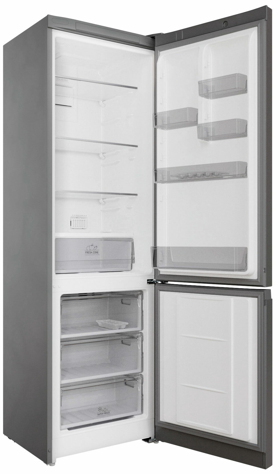 Двухкамерный холодильник Hotpoint HT 5200 S серебристый