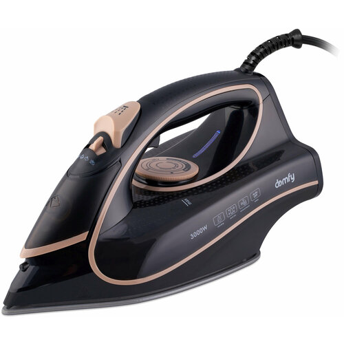 Утюг DOMFY DSC-EI901 3000Вт черный золотистый 245000₽