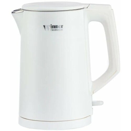 Чайник электрический Winner Виннер WR-158ЕКР с закрытым нагревательным элементом пластик белый 1500Вт 18л техника для кухни электрочайник 279800₽