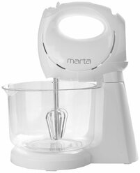 Миксер с чашей MARTA MT-MX4902A белый жемчуг