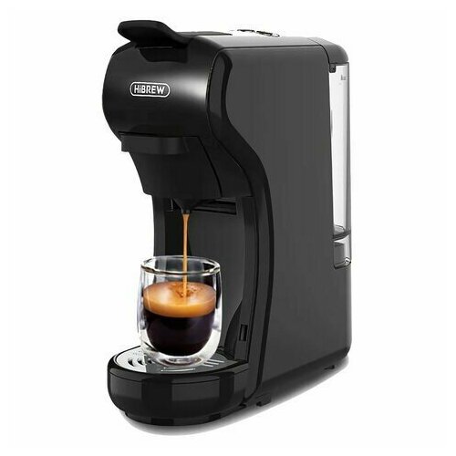 Кофемашина капсульная 4 в 1 NESPRESSODOLCEGUSTOчалдымолотый HIBREW H1A 1450 Вт объем 07 л черная 1437200₽