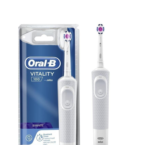 Зубная щётка электрическая ORAL-B Vitality D100 Cross Action White