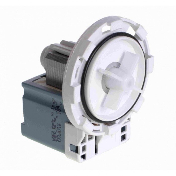 фото Насос для стиральной машины , крепление под защелки, клеммы под фишку, обмотка