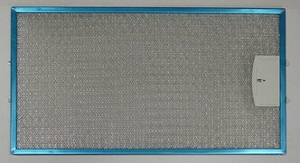 Жировой фильтр (кассета) алюминиевый (металлический) рамочный для вытяжек Krona 142.1190.07, многоразовый, 376х204мм