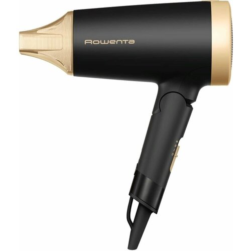 Фен Rowenta CV1830F0 дорожный 1600Вт черный и золотистый 412400₽