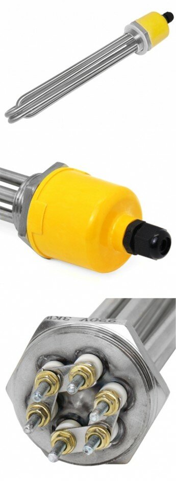 Нагревательный элемент ТЭН 4000 W (220V, L=25 см, нержавейка ANSI.304)