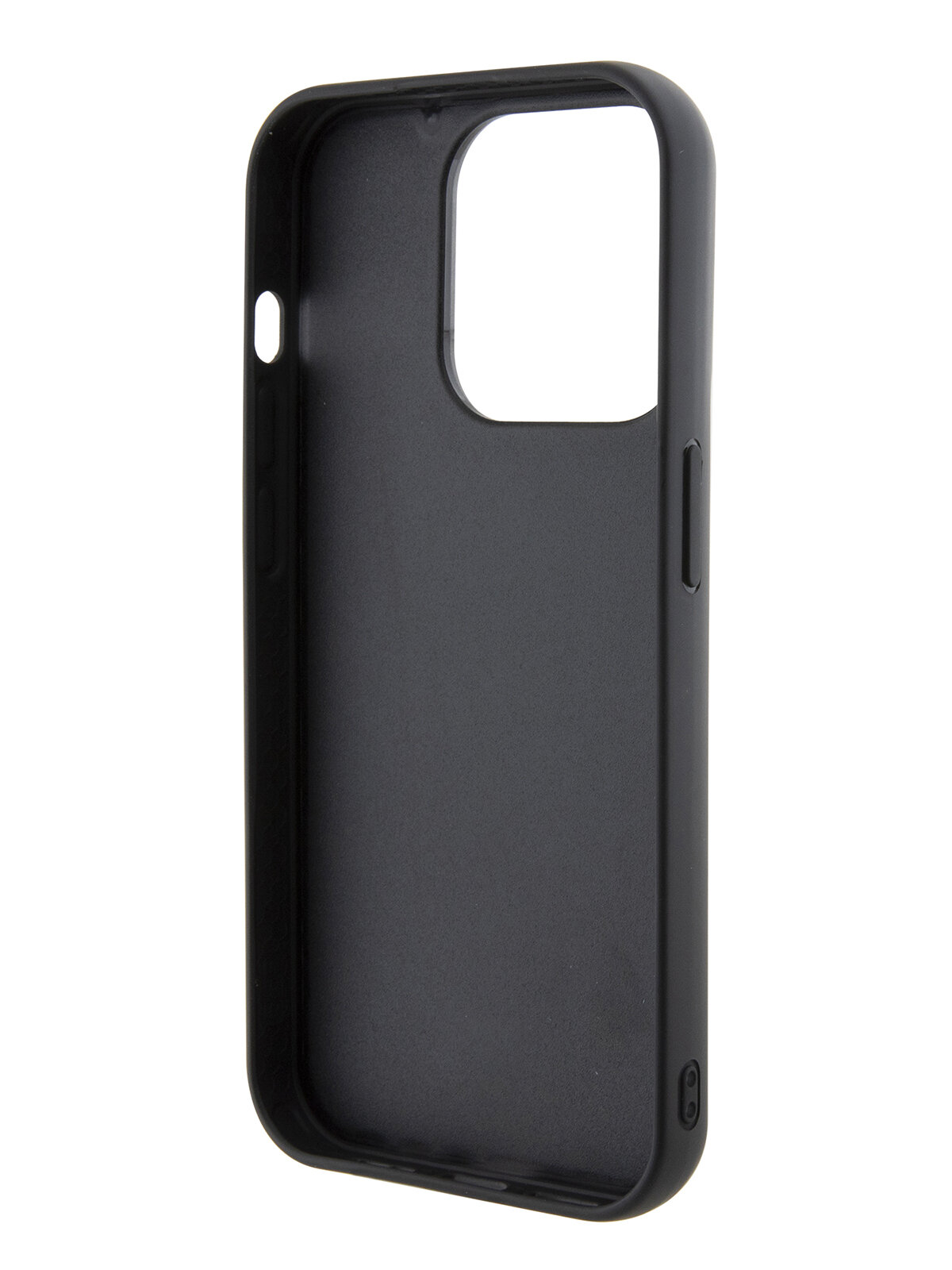 Lagerfeld для iPhone 15 Pro чехол Fixed glitters NFT Karl Ikonik Metal pin Hard Black