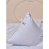 Lucky Dreams/Натуральная детская интерьерная подушка декоративная 40х40, пухоперовая, в подарок на годовщину, на день рождения, Изабель, белая - изображение