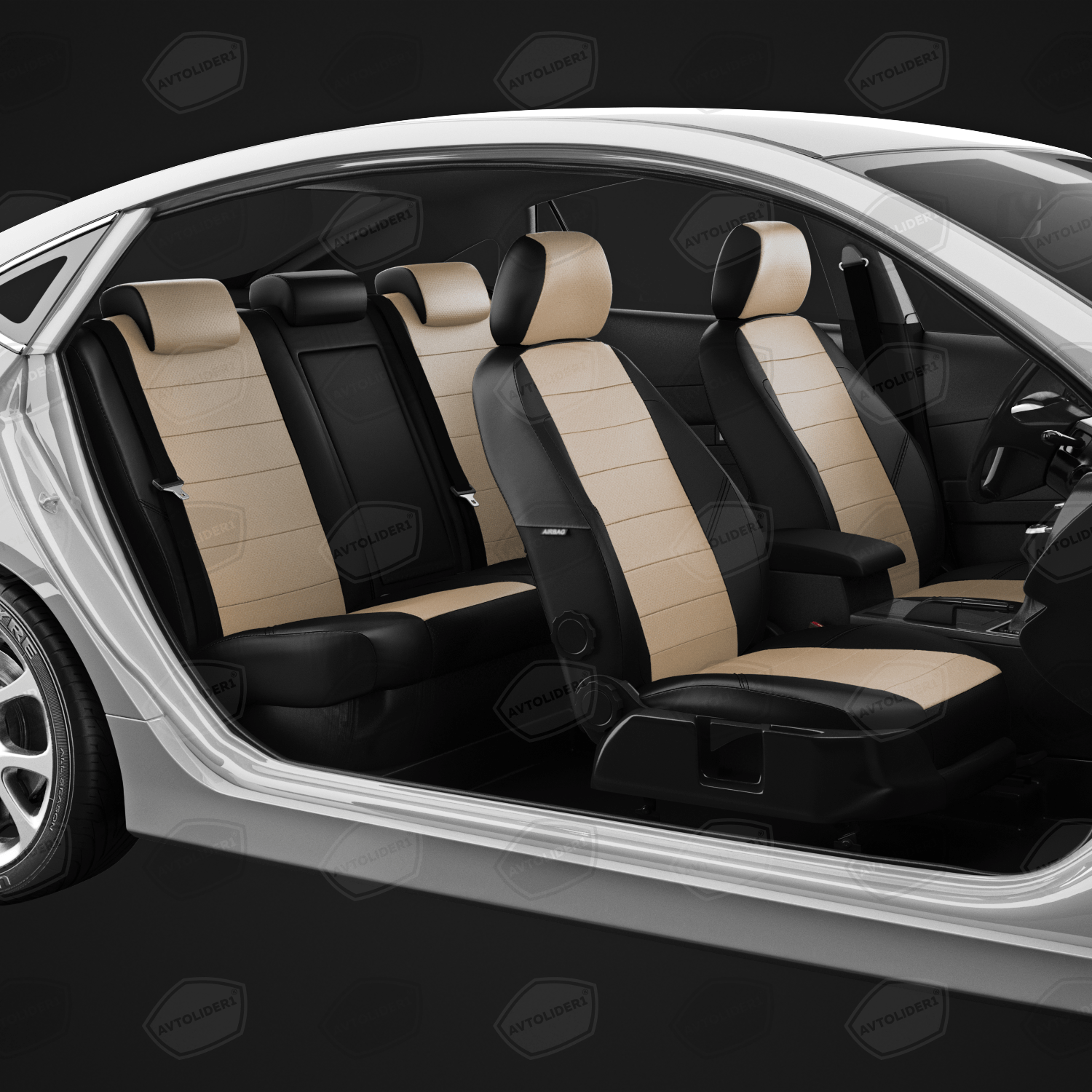 Чехлы на сиденья Ford Mondeo 5 (Форд Мондео 5) с 2014-н в седан хэтчбек универсал 5 мест