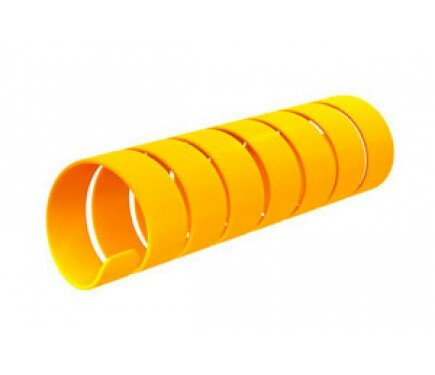 Защита пластиковая желтая спиральная для РВД шлангов проводов 12мм