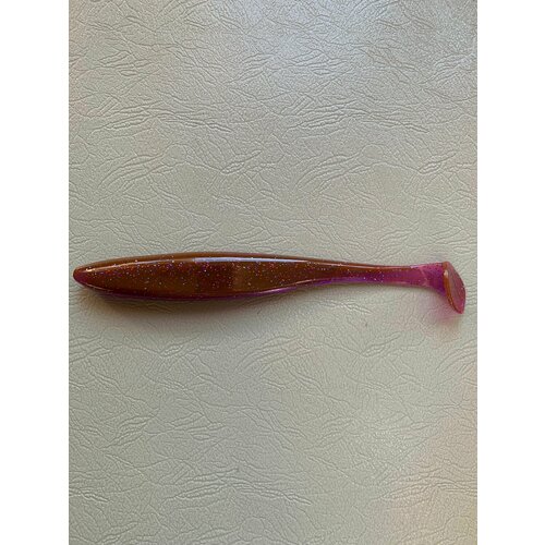 Силиконовая приманка Малёк мягкая (Easy minnow) 20 см, 1 шт, Лох (Pink Lox).