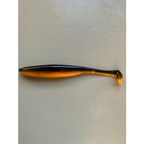 Силиконовая приманка Малёк (Easy minnow) 20 см, 1 шт, Черно-оранжевый (Black-Orange).