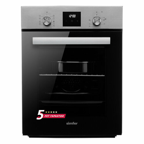 Электрический духовой шкаф Simfer B4EM59070 9 режимов работы гриль таймер турбо-конвекция серый 2972000₽