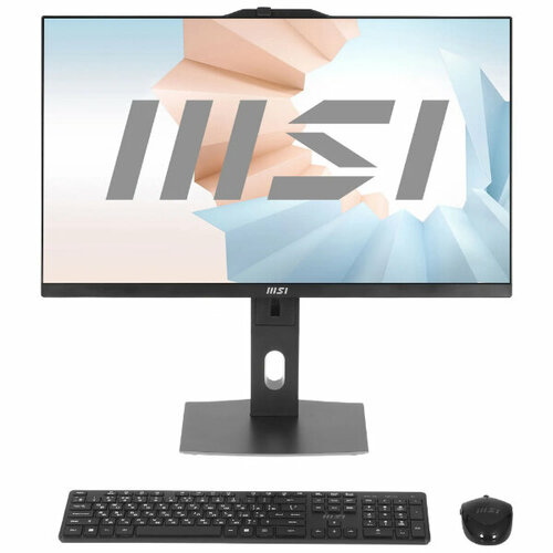 Моноблок MSI Modern AM272P 12M-259XRU 27 Full HD i5 1240P 17 16Gb SSD512Gb Iris Xe noOS GbitEth WiFi BT 120W клавиатура мышь Cam черный 1920x1080 10431000₽