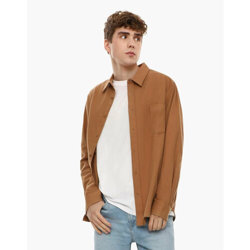 фото Рубашка gloria jeans, размер xxl (56), коричневый