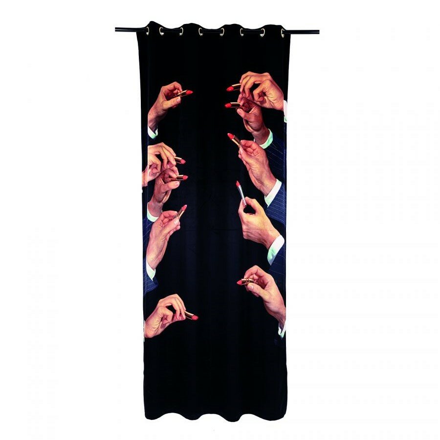 Штора Seletti Toiletpaper Curtain Lipstick Black 02413