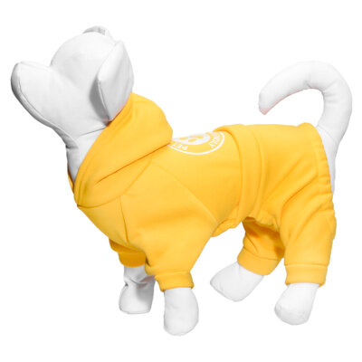 Yami-Yami одежда Костюм для собаки с капюшоном жёлтый L (спинка 29 см) лн26ос 0,1 кг 52962