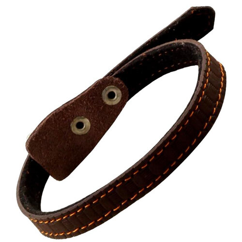 фото Ошейник Gamma одинарный кожа/фетр с тиснением 1.5х40см Ц1-06000