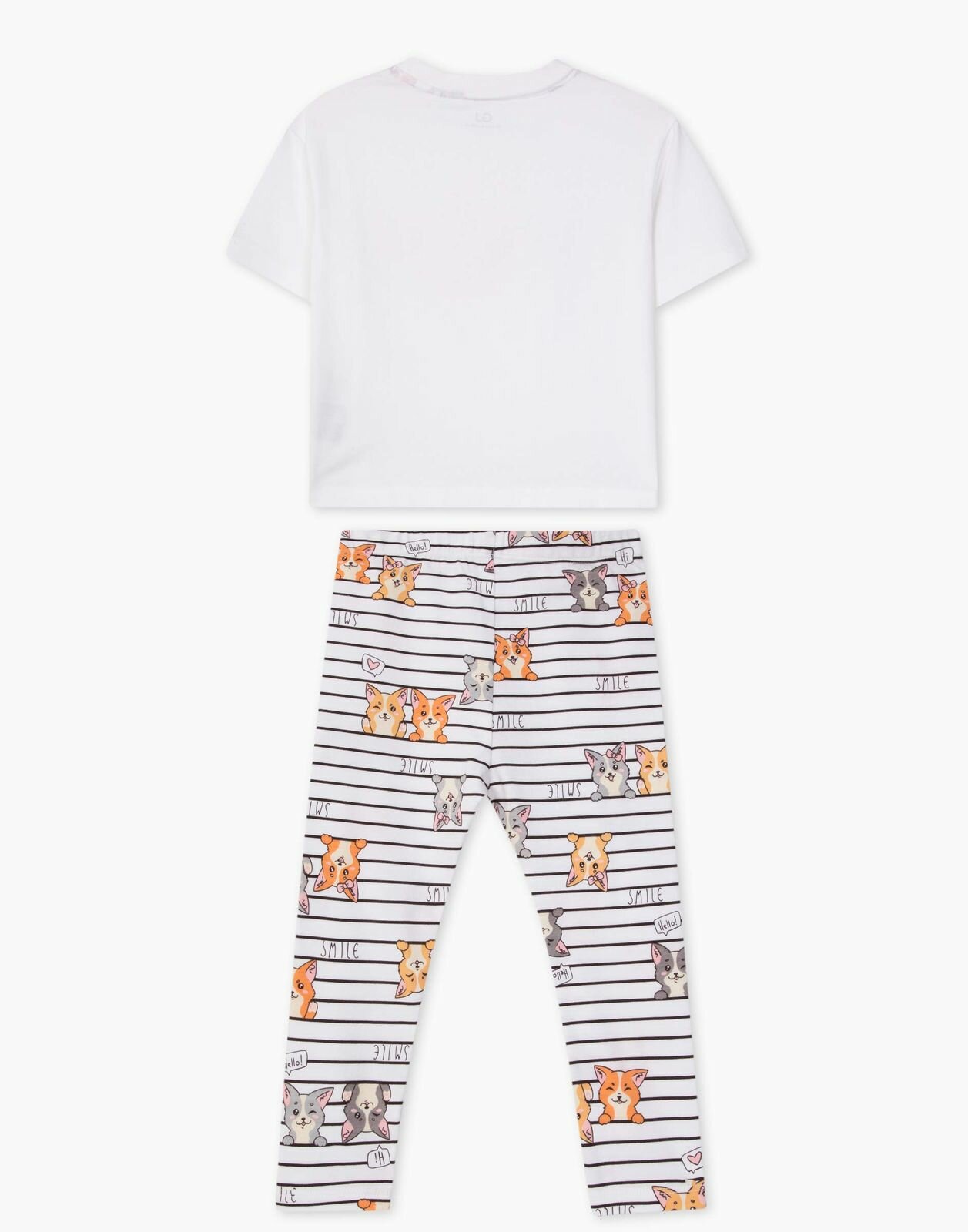 Пижама Gloria Jeans, размер 6-8/122-128, белый, — фото 1