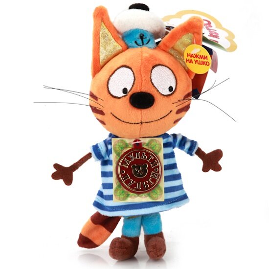 Игрушка мяг. Мульти-Пульти, 3 кота. Коржик, озвуч. руссифиц., 18 см Мульти Пульти (мягкая игрушка) - фото №12